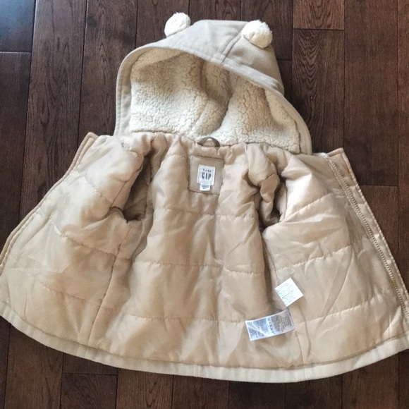 Baby Gap Hooded Coat Jacket 12-18M - Picture 7 of 9